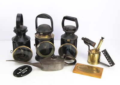 Lot 647 - Railway Lamps and Other Items