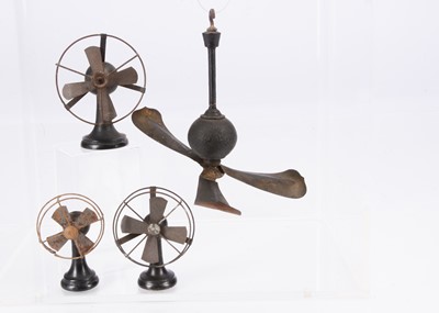 Lot 542 - Four dolls’ house cooling fans, circa 1900