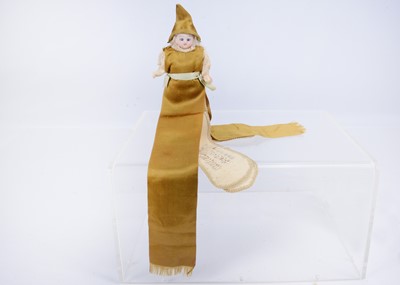 Lot 566 - A Simon & Halbig small bisque head child doll made as a sewing companion