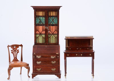Lot 585 - Miniature artist dolls’ house furniture