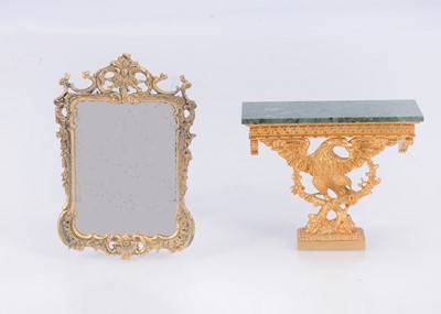 Lot 587 - A John Hodgson miniature artist dolls’ house console table