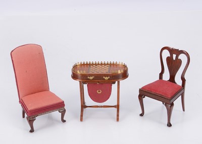 Lot 588 - Miniature Artist dolls’ house furniture