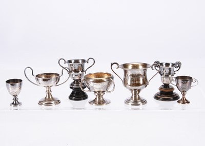 Lot 595 - Early 20th century miniature silver trophies