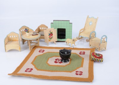 Lot 617 - Dolls’ house furniture and chattels