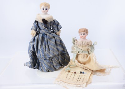 Lot 650 - A large scale Alt, Beck & Gottschalk bisque shoulder-head dolls’ house doll