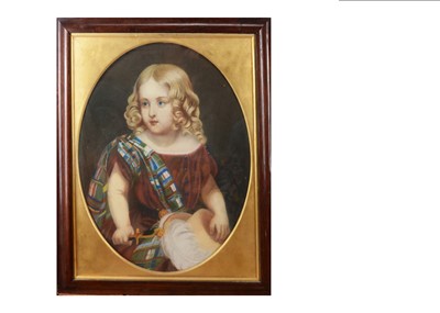 Lot 690 - An 19th century English school pastel of a Scottish laddie