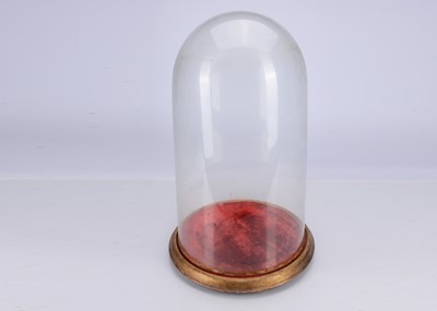 Lot 699 - A large late 19th century glass dome