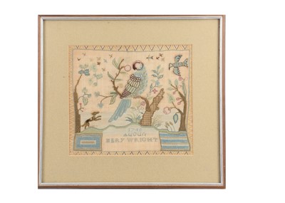 Lot 701 - An 18th century sampler by Mary Wright
