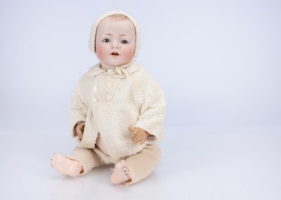 Lot 727 - An unusual German character boy doll