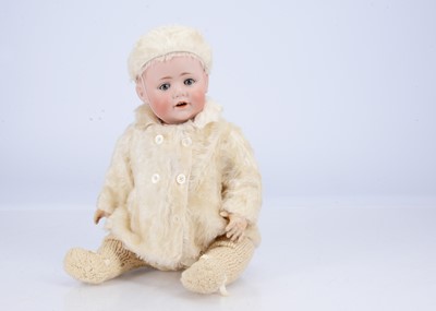 Lot 728 - A Kestner solid dome character baby doll