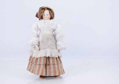 Lot 743 - A fine 19th century solid dome shoulder-head lady doll, probably Alt, Beck. & Gottschalk