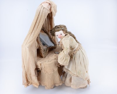 Lot 754 - A rare Gustav Vichy lady at her toilette musical automaton 1870s