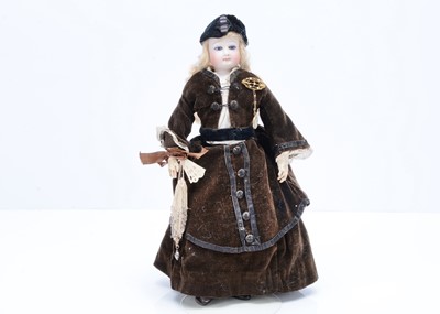 Lot 803 - A French swivel head fashionable doll
