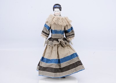 Lot 808 - A rare mid 19th century Conta and Boehme bisque shoulder-head doll