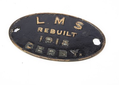 Lot 675 - LMS Brass Works Plate