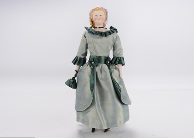 Lot 829 - A fine and rare bisque shoulder-head doll