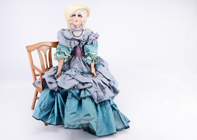 Lot 833 - A French boudoir doll