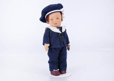 Lot 843 - A 1930-40s Chad Valley boy doll