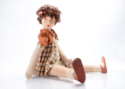 Lot 845 - A large Deans Rag Book Co Playmate series girl doll