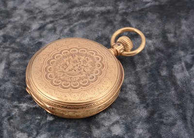 Lot 28 - An 18ct gold open faced pocket watch