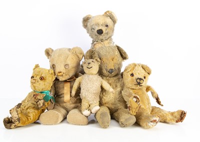 Lot 480 - Six British Teddy Bears to restore