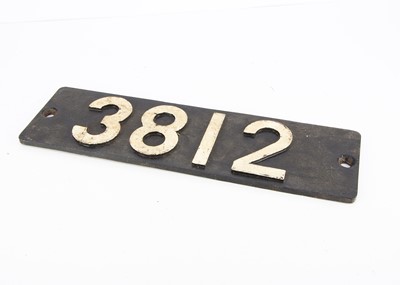 Lot 694 - GWR Smoke Box Number Plate