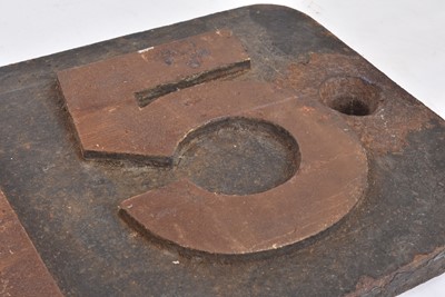 Lot 695 - BR Smoke Box Number Plate