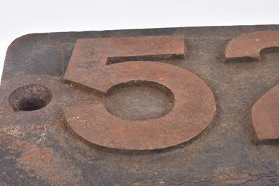 Lot 695 - BR Smoke Box Number Plate