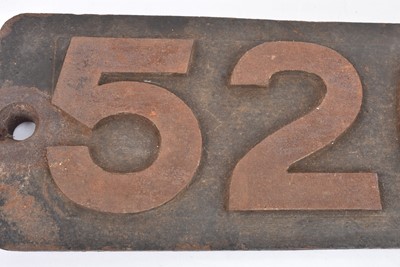 Lot 695 - BR Smoke Box Number Plate