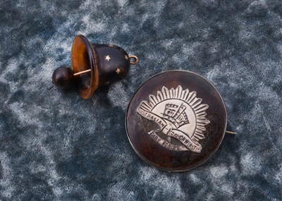 Lot 141 - A 19th Century pique work bell charm
