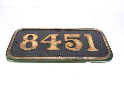 Lot 700 - GWR Cast Brass Cabside Number Plate