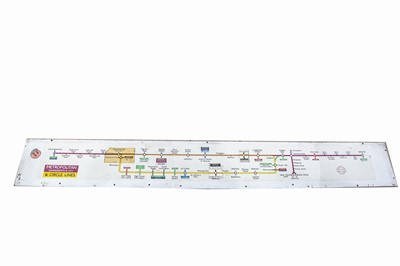 Lot 705 - London Underground Metropolitan Hammersmith & City & Circle Lines Frieze Map