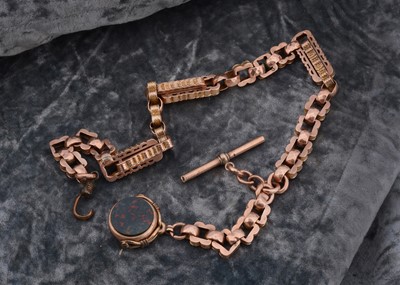 Lot 221 - A late 19th early 20th century albert chain