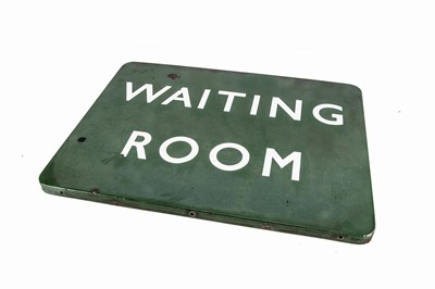 Lot 711 - BR (S) Southern Region Enamelled  Waiting Room Sign