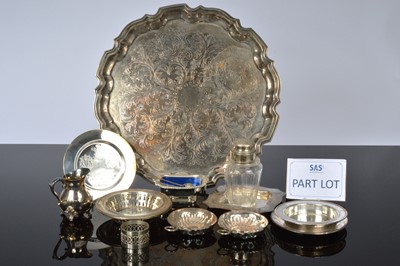 Lot 295 - A group of silver and silver plated items