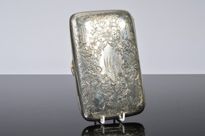 Lot 296 - An Edwardian silver cigar case by George Unite