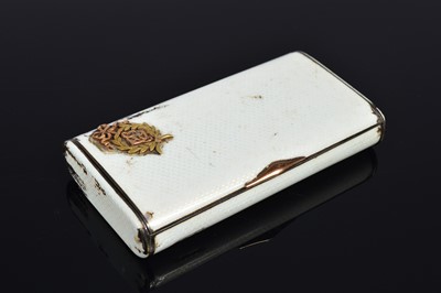 Lot 314 - A late 19th century Russian silver and enamelled snuff box