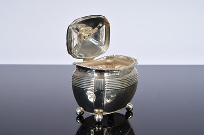 Lot 325 - Four Victorian and later tea related items of silver