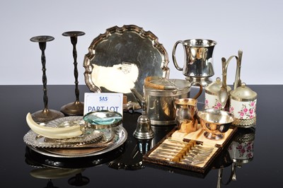 Lot 344 - A collection of silver plated items