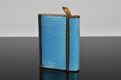 Lot 358 - An Art Deco period silver and enamelled compact