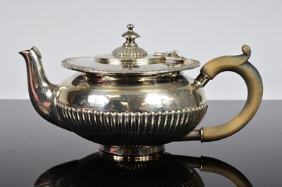 Lot 369 - A Victorian silver bachelor's teapot by Henry John Lias & James Wakely