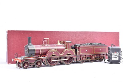 Lot 773 - Premier Gauge Model Railways Gauge 1 Midland Railway maroon kitbuilt 2-Rail and electric battery controlled Johnson Class 1757 'Beatrice' Locomotive and Tender