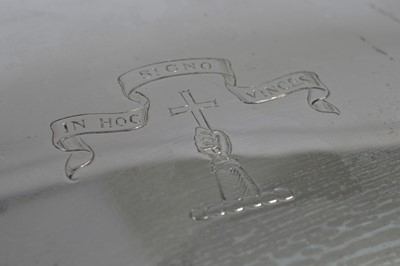 Lot 373 - A George V silver oval box by HA