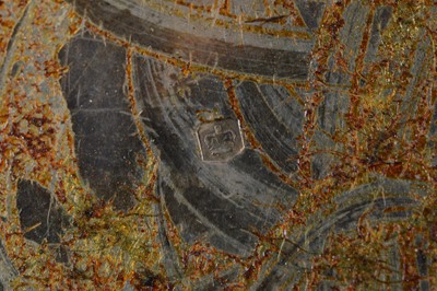 Lot 373 - A George V silver oval box by HA