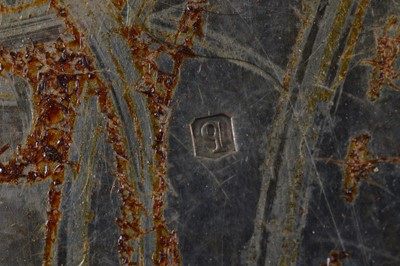 Lot 373 - A George V silver oval box by HA