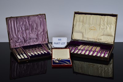 Lot 388 - A collection of silver plated flatware
