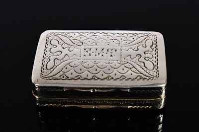 Lot 401 - A William IV silver vinaigrette by Edward Smith