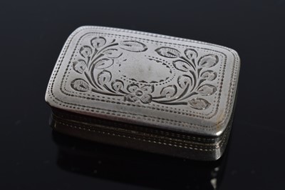 Lot 408 - A George IV silver vinaigrette by Joseph Wilmore