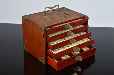 Lot 421 - A first half 20th century Chinese Mahjongg set