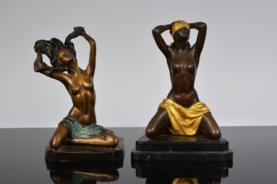 Lot 427 - Two Art Deco style figures